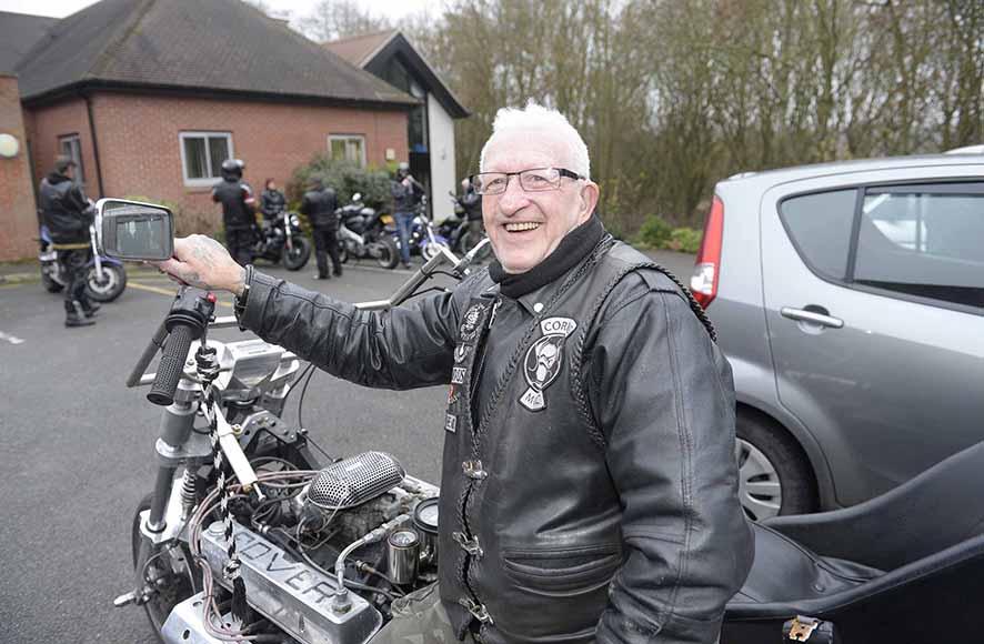 Bikers xmas gifts to St Helena Hospice