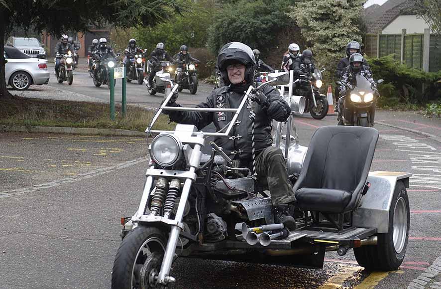 Bikers xmas gifts to St Helena Hospice
