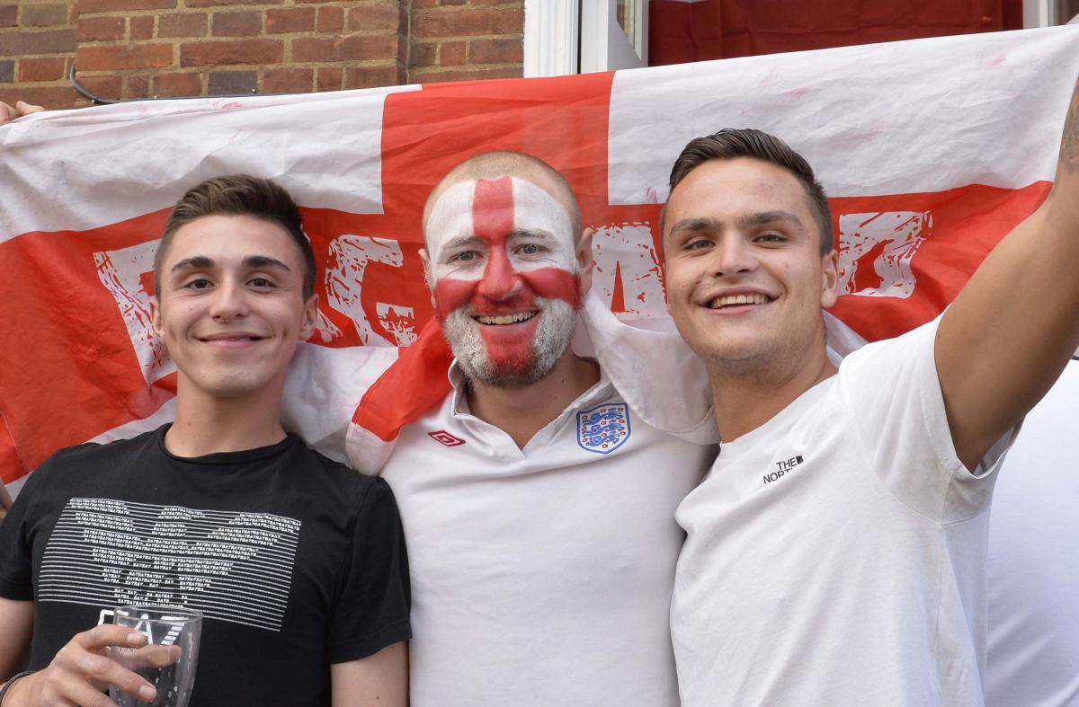 England Celebrations in Colchester