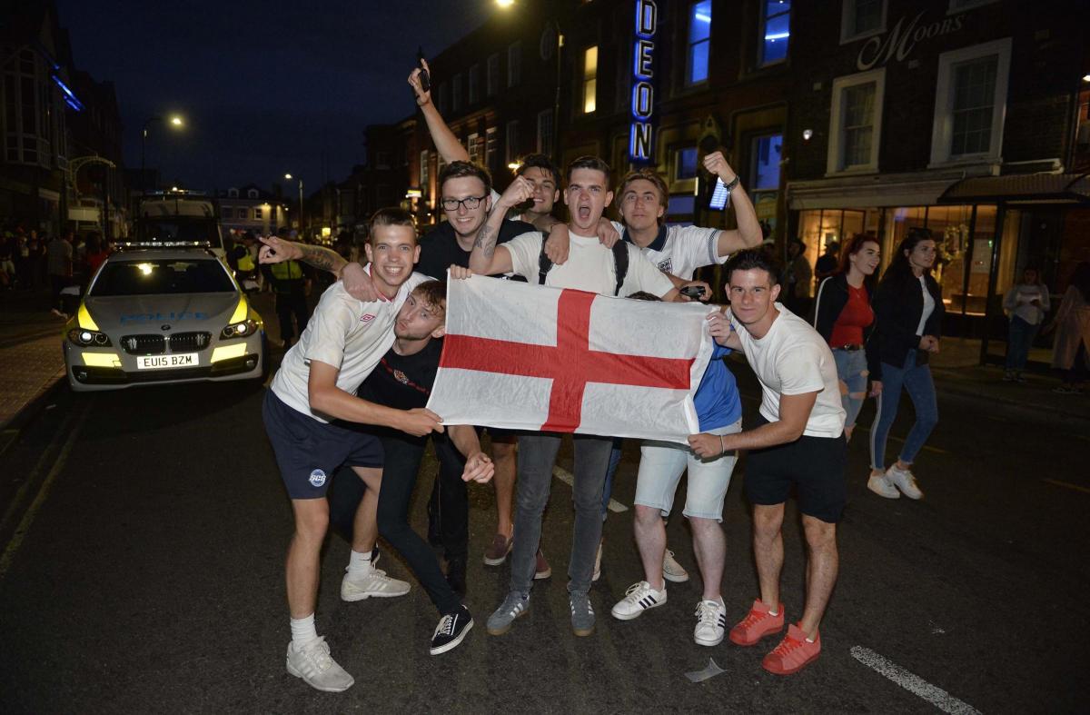 England Celebrations in Colchester