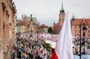 Polish farmers and other protesters in Warsaw protest against EU climate policies (Czarek Sokolowski/AP)