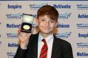 Finlay Root was honoured for his achievements in competitive swimming