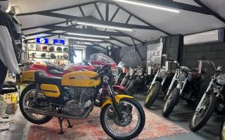 Bikes- Frank's Motorcycles offers motorbikes, services, clothes, and a cafe.