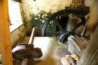 History - the lower floor that contains the wheel for the mill