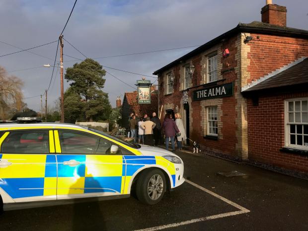 Gazette: Essex Police remained at the scene for some time after the incident