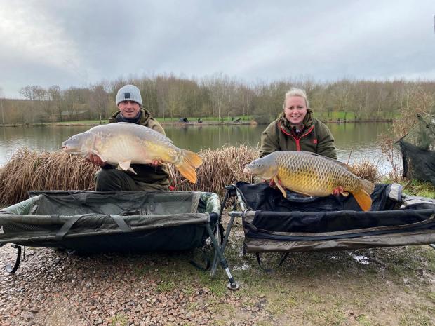 Gazette: Melissa Fordham with her new partner Andy Bungay with their catches