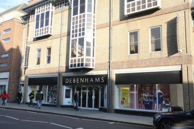 Threatened - the future of Debenhams, in Culver Square Shopping Centre, remains uncertain