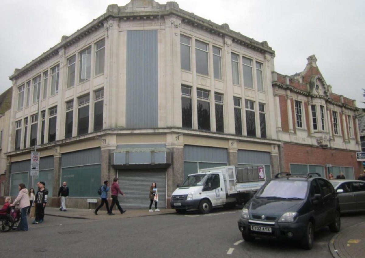 A current view of the former Co-op store on Long Wyre Street