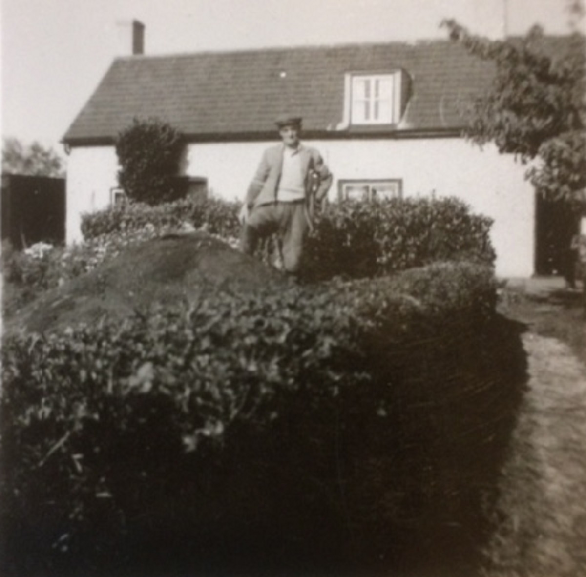 Home territory - Peakfield Cottage, in Ramsey, which was the home of Alfred Button in the 1950s