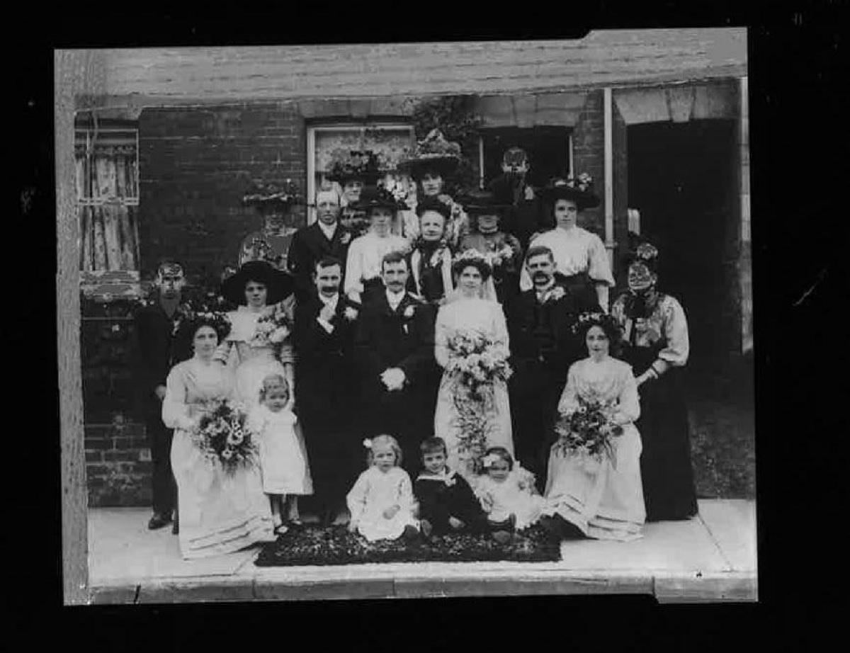 Wedding bells - this wonderful picture was taken in St Marys Road, Colchester, in 1910