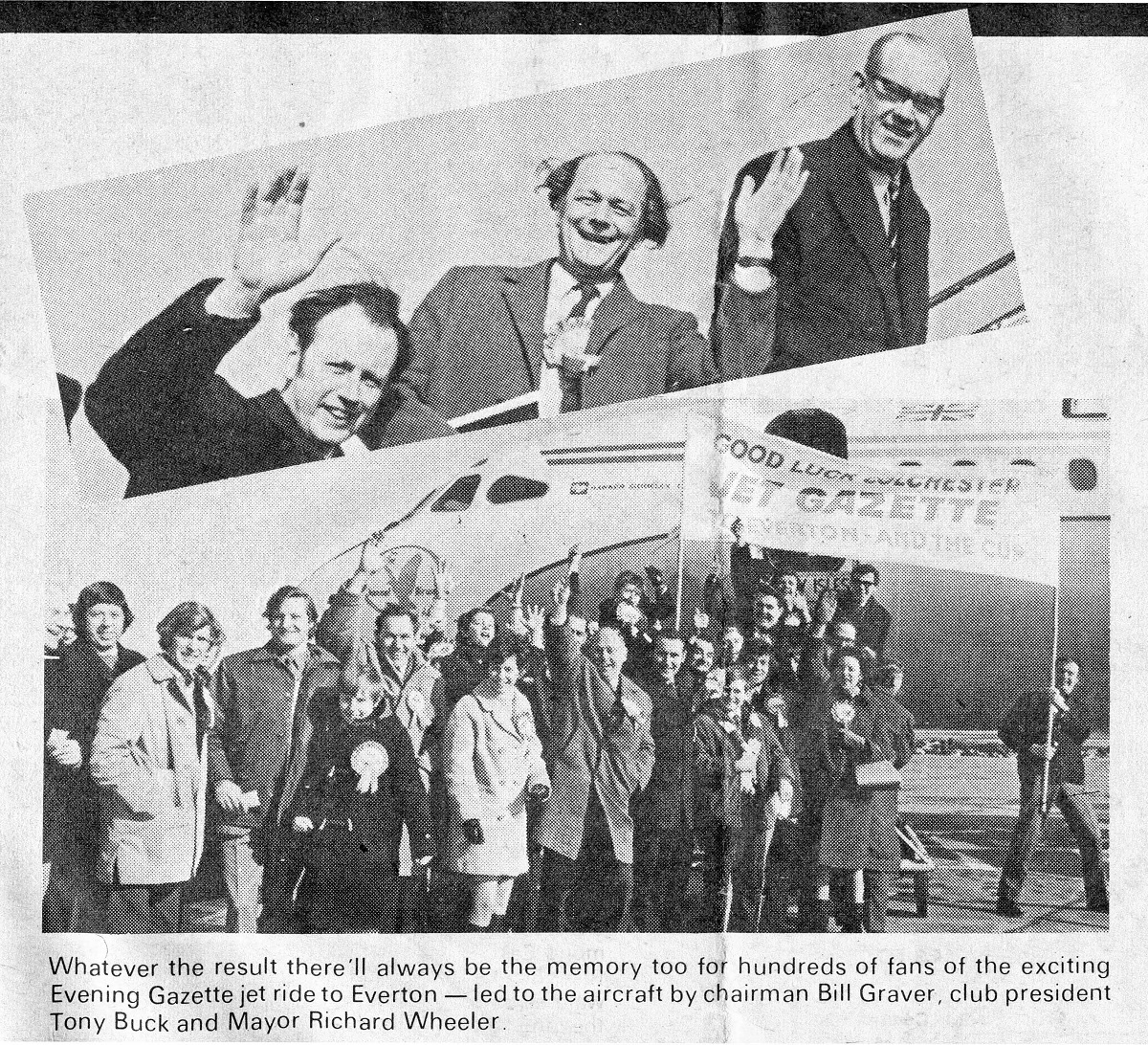 Following their club - this Gazette feature shows Us fans getting set to board their flight at Stansted