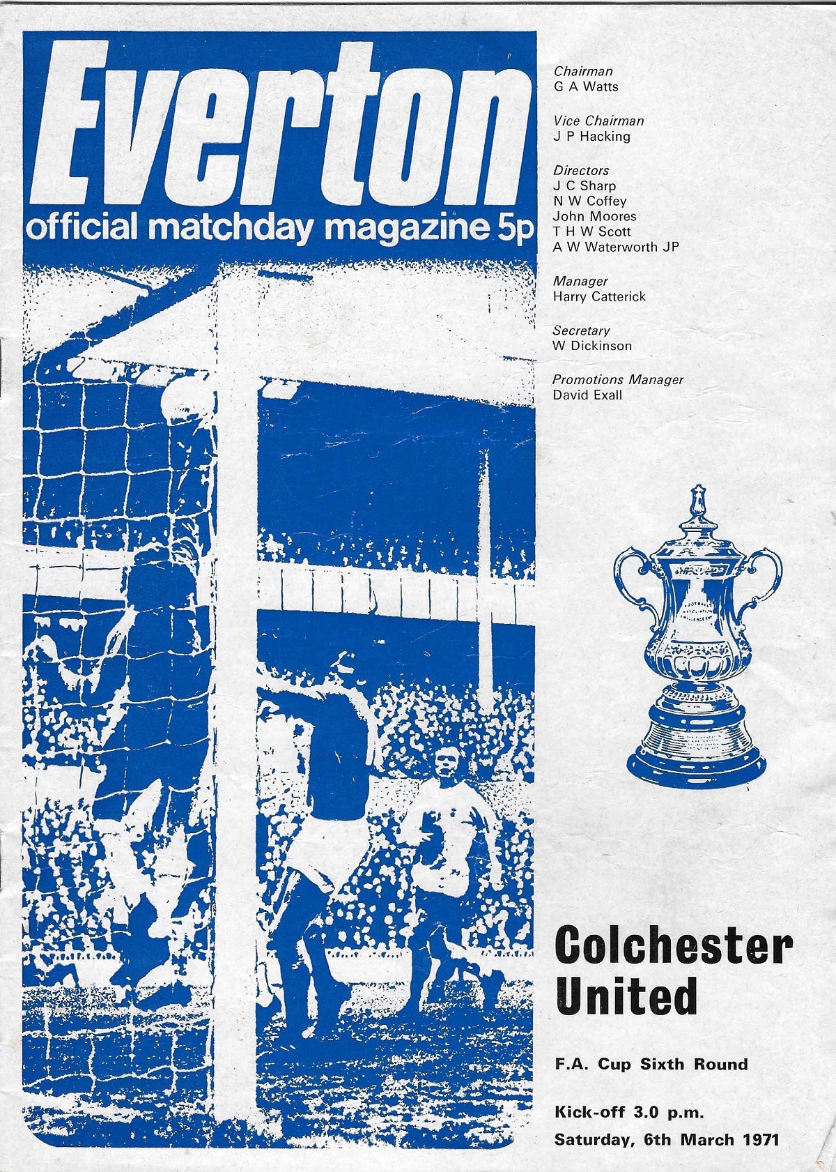 One to keep - the front of the Everton programme