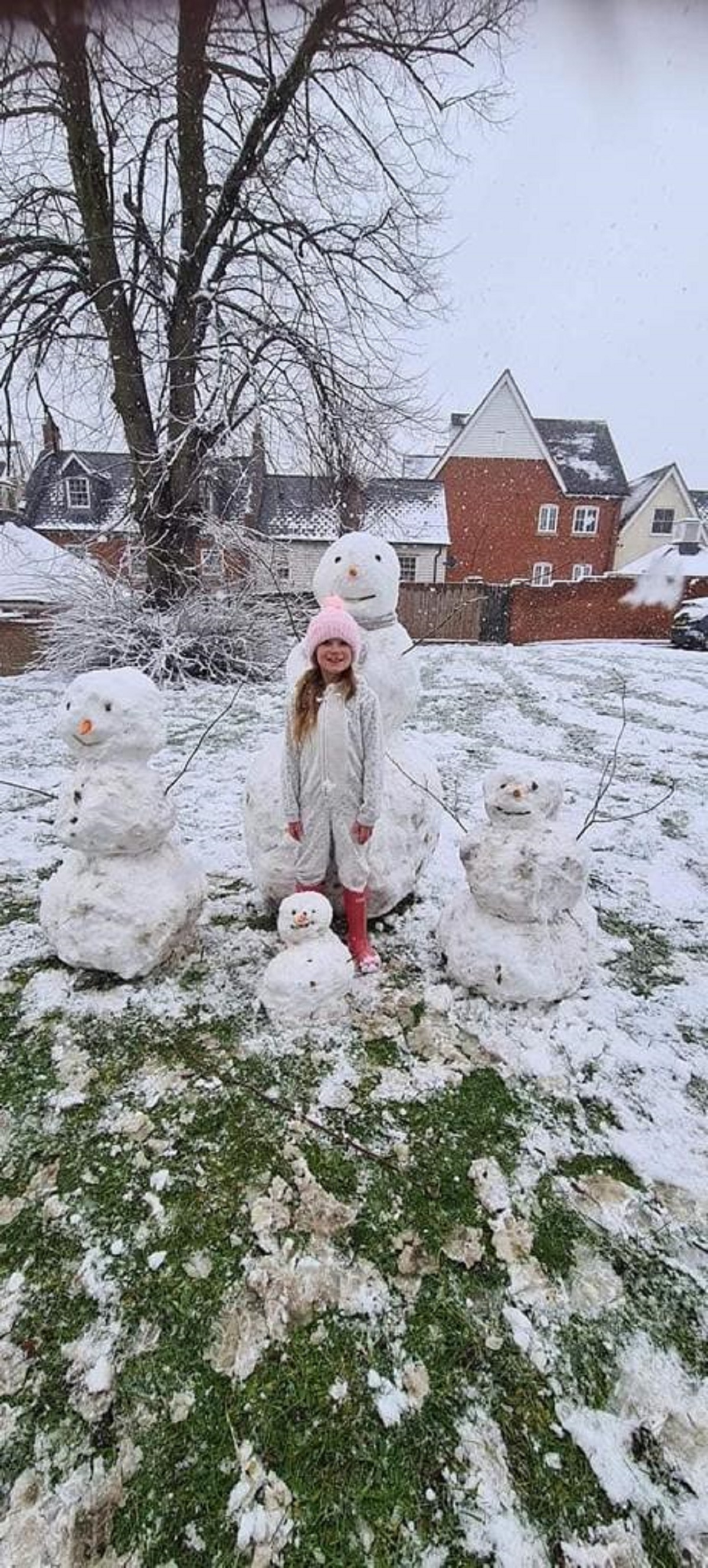 Icy what youve done there - the winner of the brigades snowman competition, XXXXX