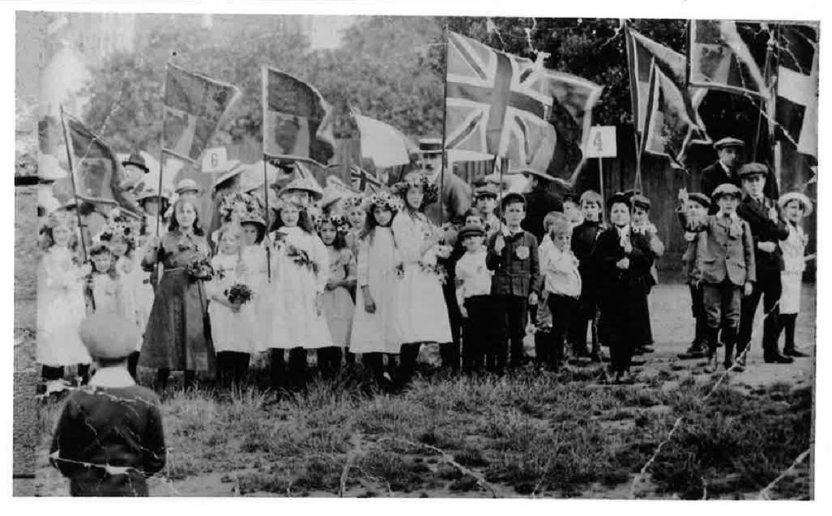 Moment in time - blue coat school celebrations to mark the coronation of King George V, in 1911