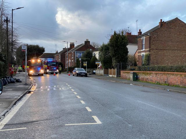 Fire engines in Greenstead Road, Colchester. Picture: Carl Baxter