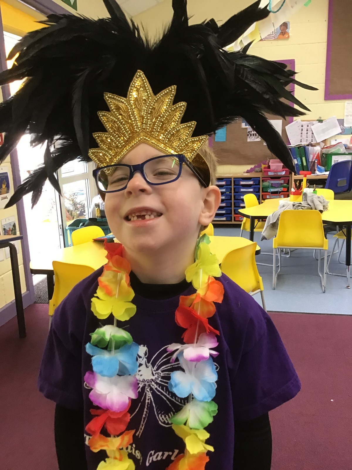 Powerful message - Kian Mitchell, six, wore purple for National Epilepsy Day