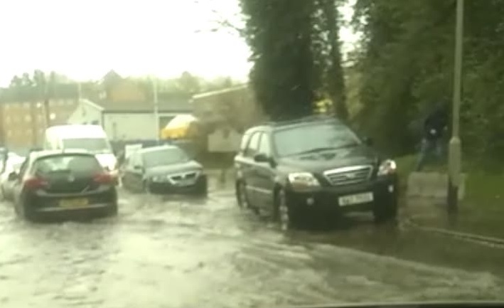 Haven Road flooding. Picture: Dory Drew