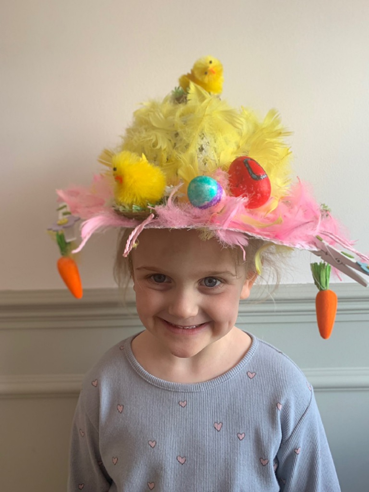 Hat trick - Darcie Quarless dons her beautiful Easter bonnet