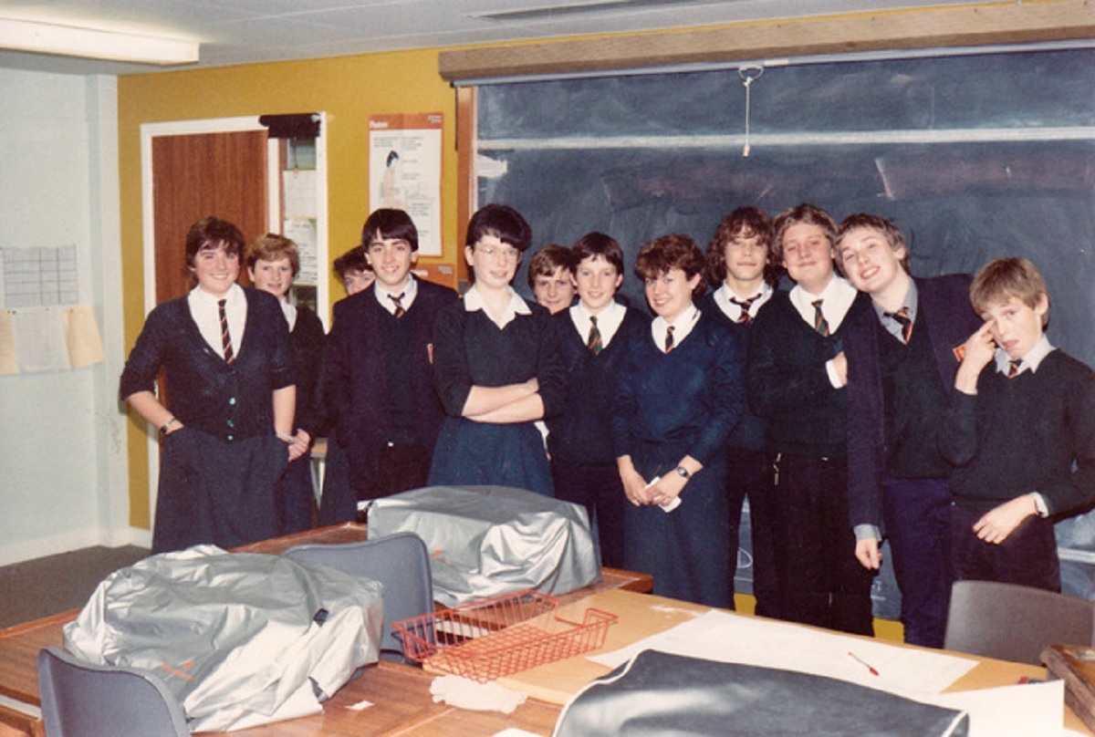 Class act - Year 2 students in the mid-1980s. This was one of Mr Ross last forms and the picture was taken after the school had moved from North Hill to High Woods