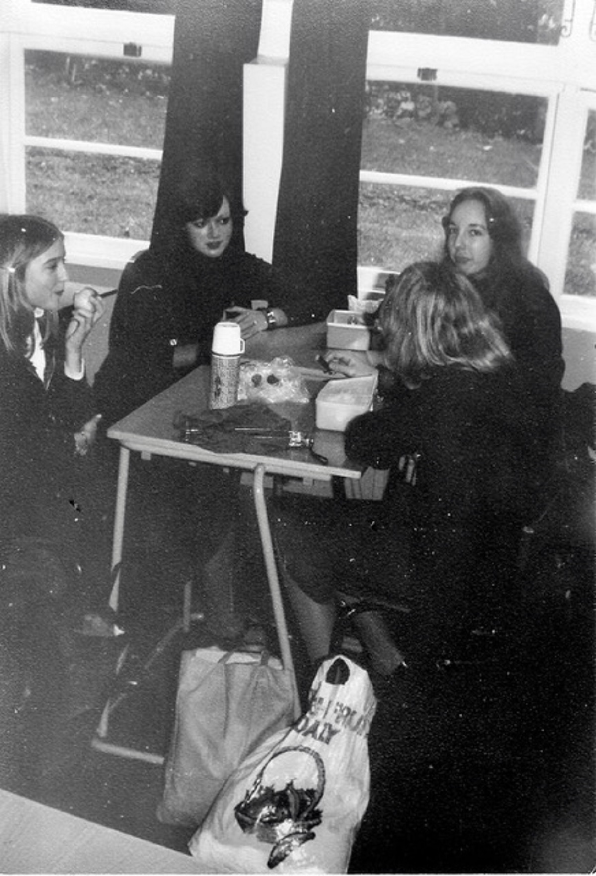 Lunch break - this picture was taken in the 1970s