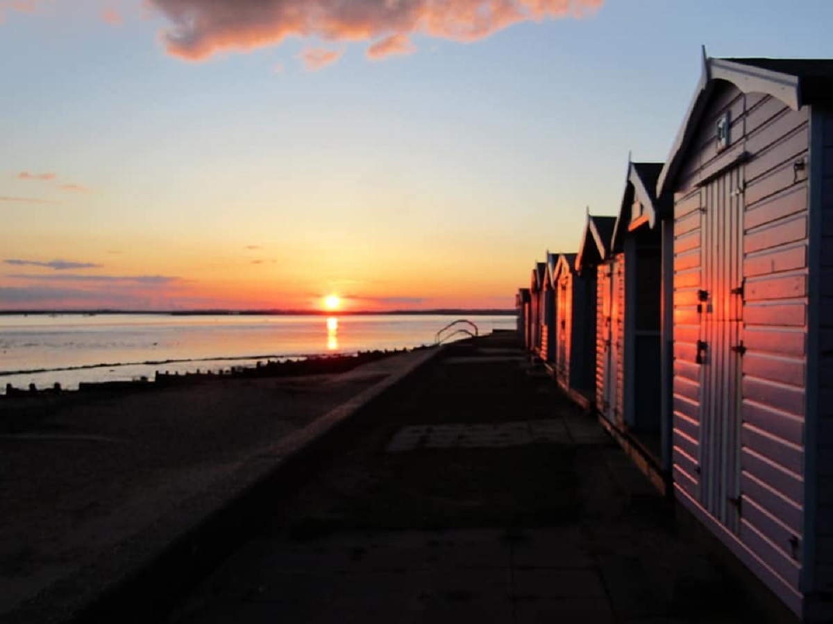 Sun and dusted - Tien Dore took this striking sunset picture in Brightlingsea