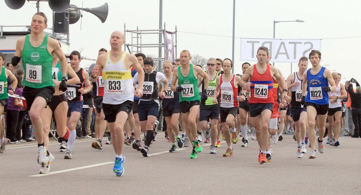 The 2nd Colchester Half Marathon,on Sunday at Weston Homes Community Stadium, Colchester.