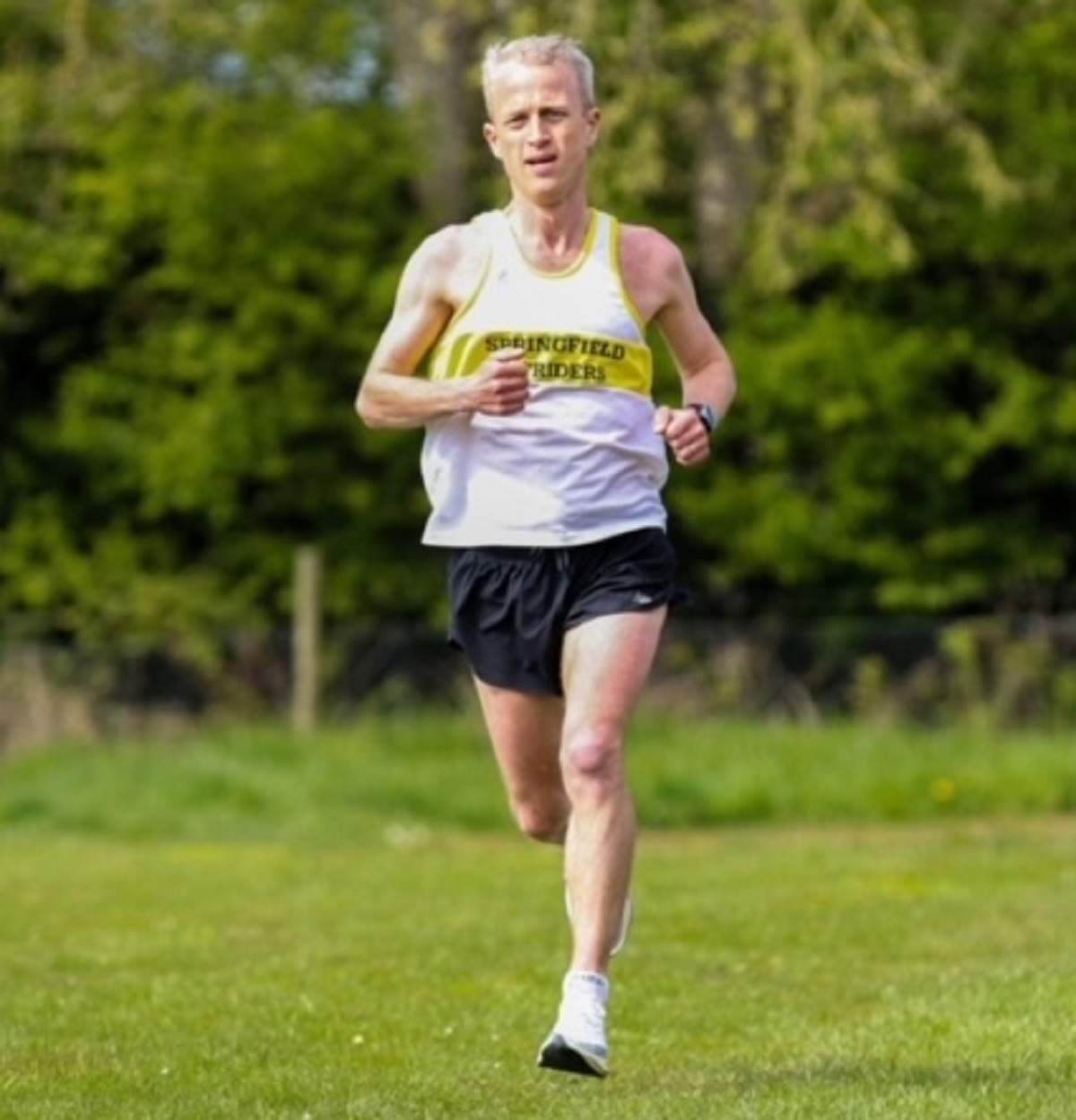 Race winner - Springfield Strider Chris Burgoyne strode to glory in the 15-mile event Picture: Liam Winters/LW Photography