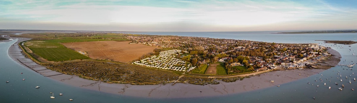 Love at first flight - Josh Londons panoramic drone picture of Mersea Island
