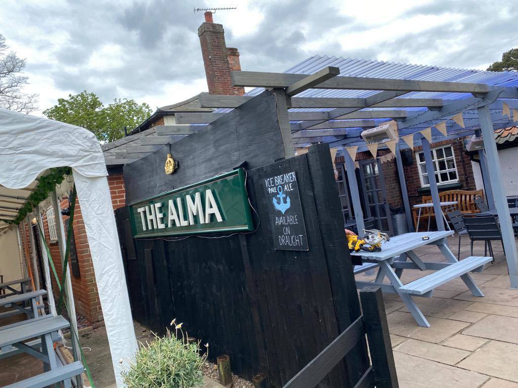 The Alma in Copford was told by the council to remove a fence. Picture: Copford Alma/Facebook