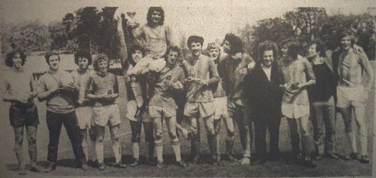We did it - Monkwick (pictured) enjoyed a 2-0 success against Benfica in the League Cup final of 1971/72