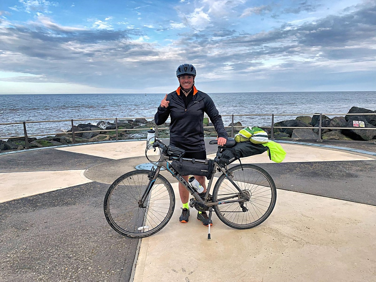 Pedal power - Deacon Richardson cycled from Land’s End, in Cornwall, to Ness Point, in Lowestoft, Suffolk