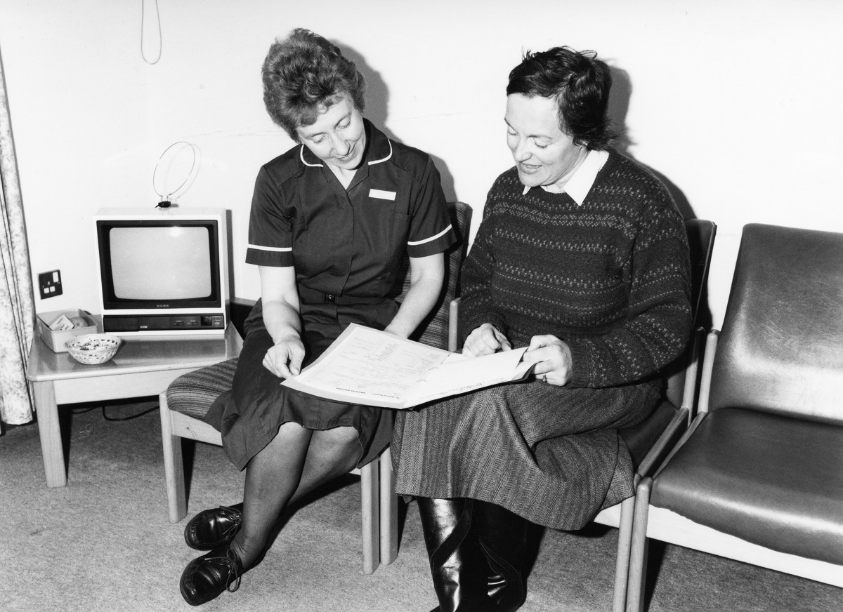 Holistic approach - Dr Elizabeth Hall (right) and a ward sister