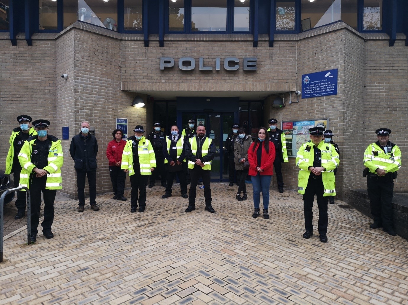 Essex Police visit Colchester town centre as pubs and bars reopen. Picture: Essex Police Colchester