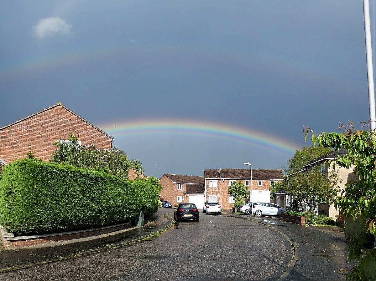 Sunshine after the rainbow - Maureen Jackson took this picture over St Johns