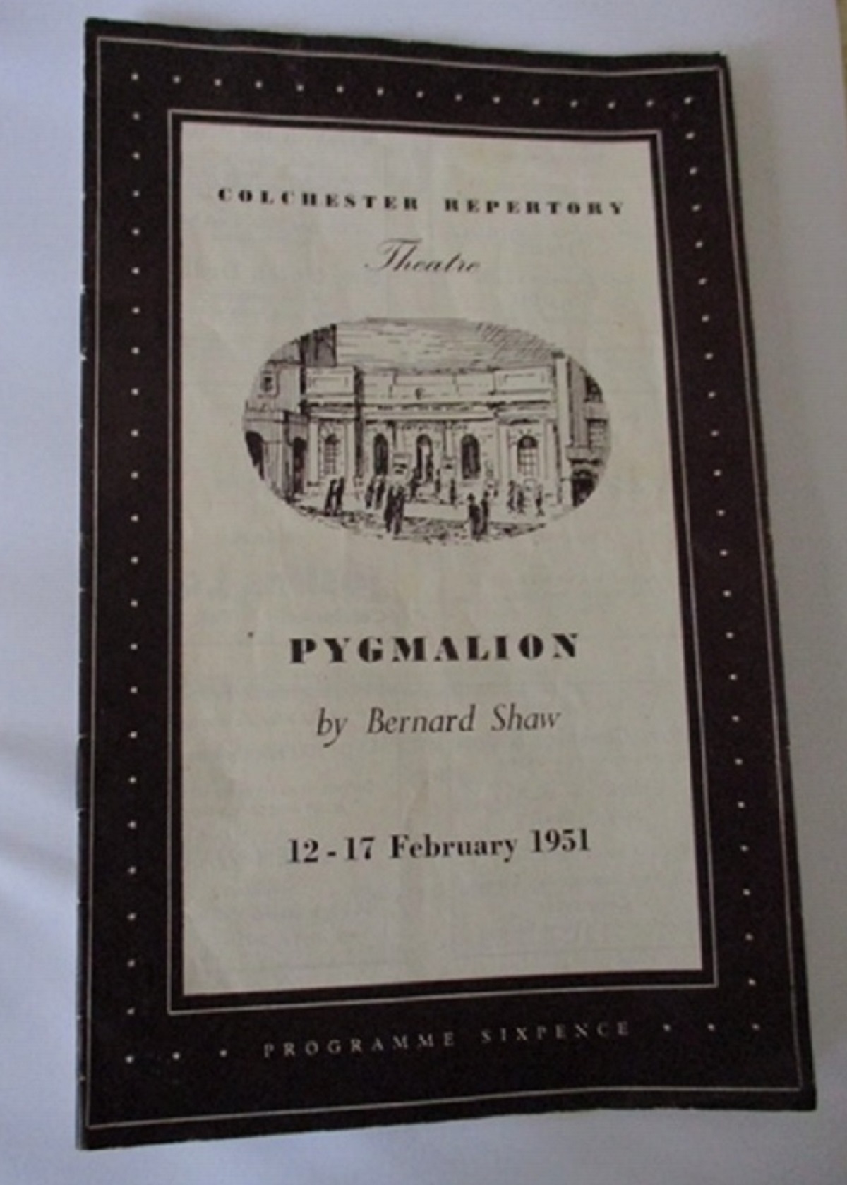 Changing times - the front cover of the programme from 1951