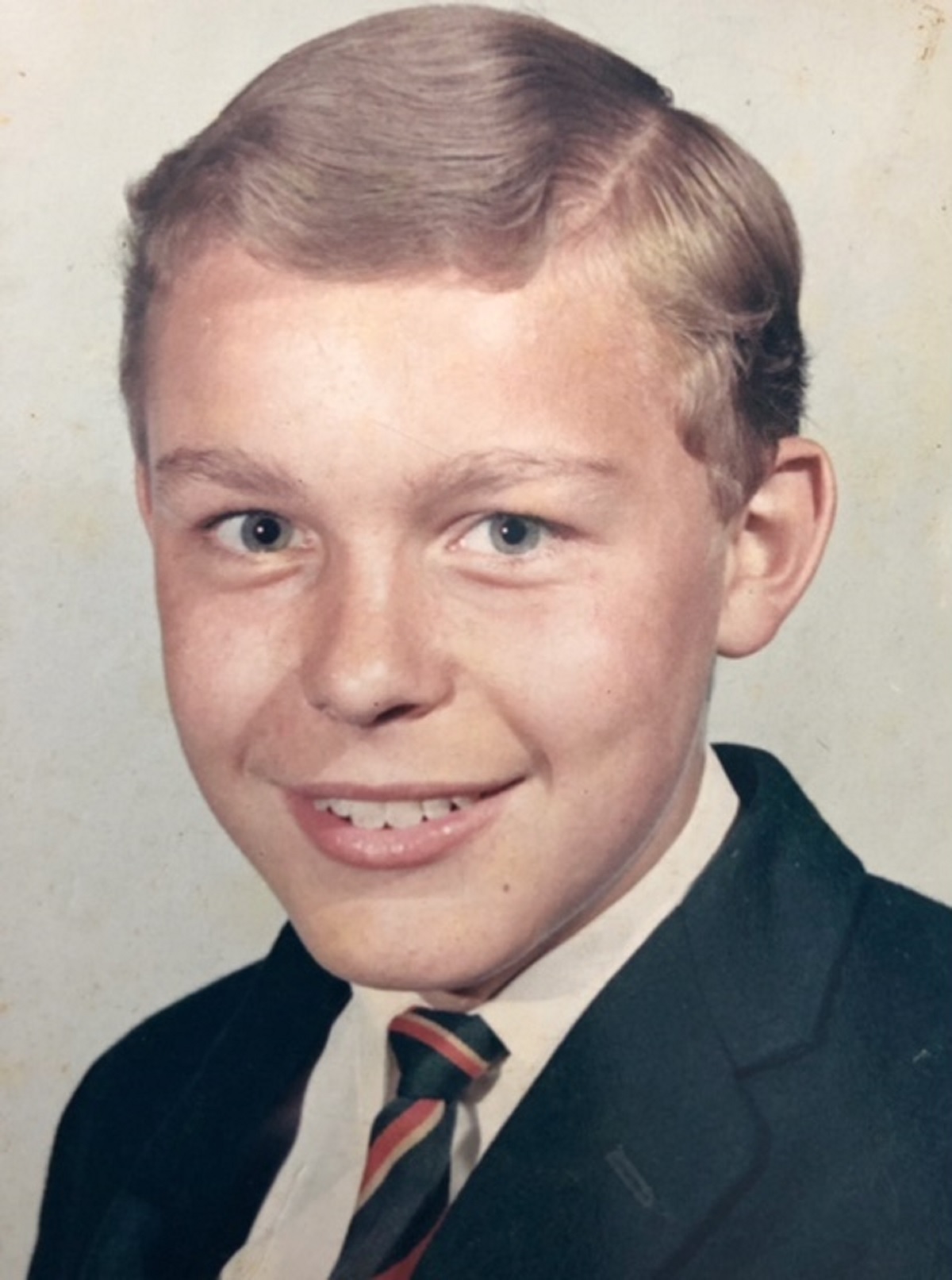 Official photo - this picture of Roger was taken during his first year at the Gilberd School, in 1966/7