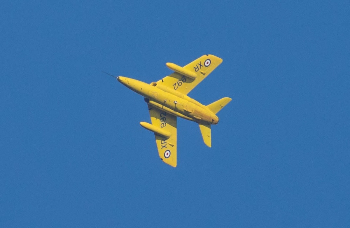 Plane sailing - Tina Ralph spotted this spectacular aircraft over Abberton Reservoir