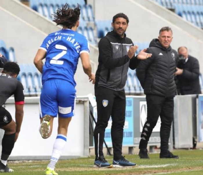 Colchester United boss Hayden Mullins happy with leadership