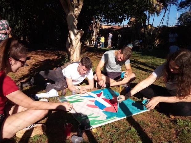 Gaceta: Estudiantes durante un viaje a Paraguay en 2019