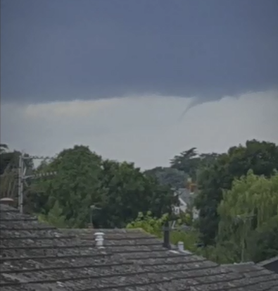 WATCH: Video shows funnel cloud forming above Colchester