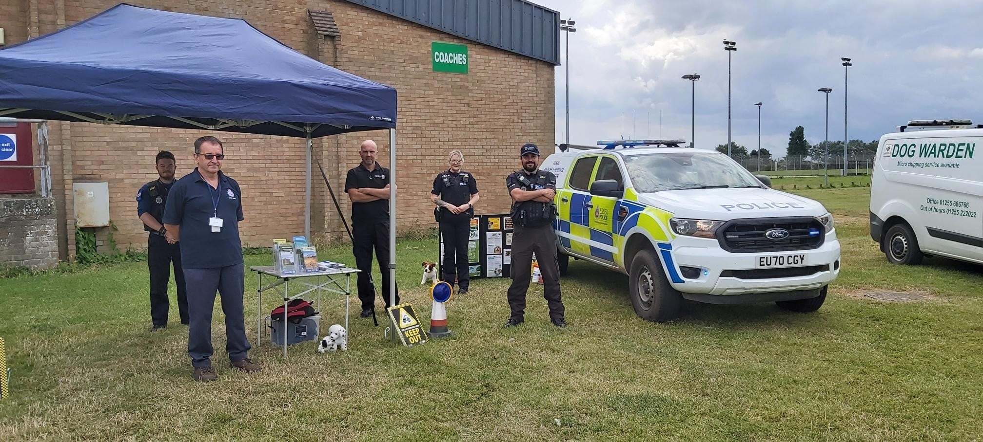 Dog advice - officers on hand at the dog advice event in Dovercourt 