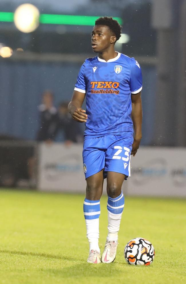 Talent - Colchester United's Kwame Poku in action during their friendly against Spurs, last month Picture: STEVE BRADING