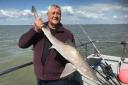 Smoothhound success: a typical-size smoothhound for Bill Davies, caught from the Sophie Lea.