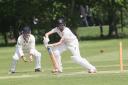 Hitting out - Colchester's Julian Russell in action at Castle Park