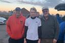 Top trio: Colchester Sea Angling Club's winners from their first league match of the year, held on the Felixstowe beaches.