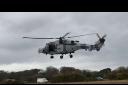 Footage of a military helicopter hovering low close to the A31 at Stoney Cross has been filmed