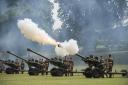 Historic - the gun salute will commemorate the coronation of King Charles III