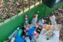 Alcohol left dumped on land around Wivenhoe, submitted in support of an objection to a shop's bid for an alcohol licence