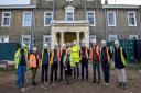 Essex Housing welcoming colleagues from Colchester Council to the site to highlight work to transform the former hospital site