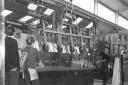 New Machinery - The glass crane at Alderman Blaxill in the early 1960s.